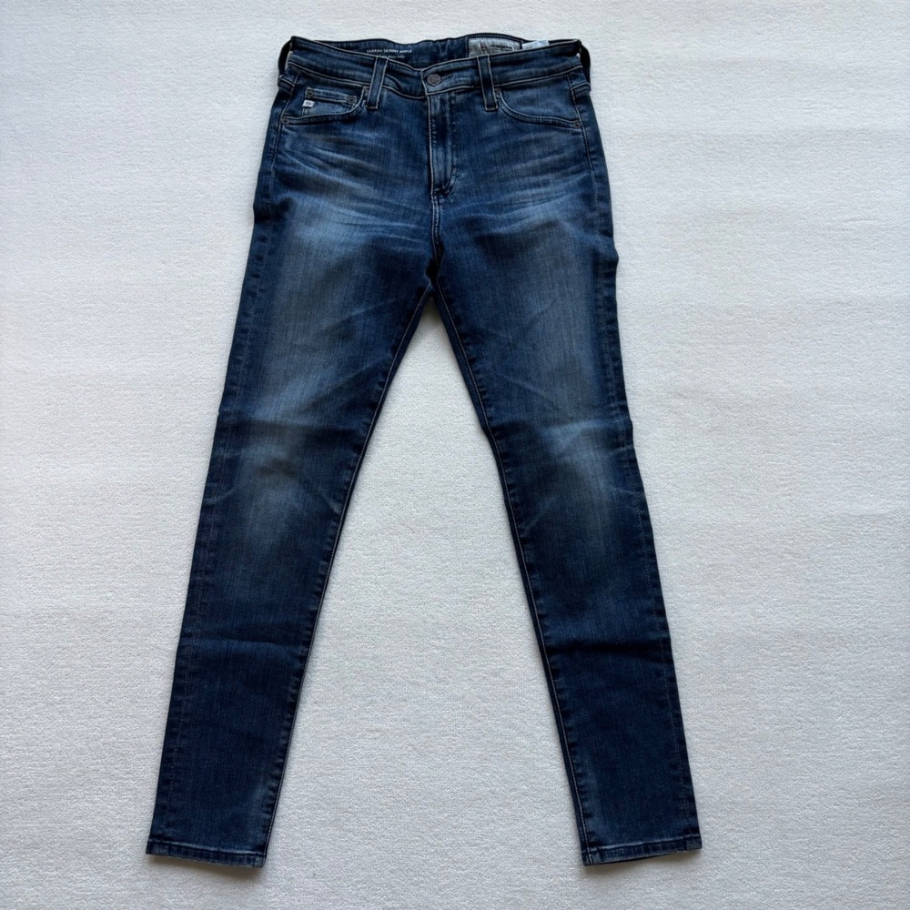AG Adriano‎ Goldschmied Farrah Skinny Ankle Women 27R Dark Wash High Rise Jeans